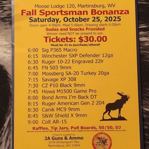 Sportsman Bonanza 2025 Flyer